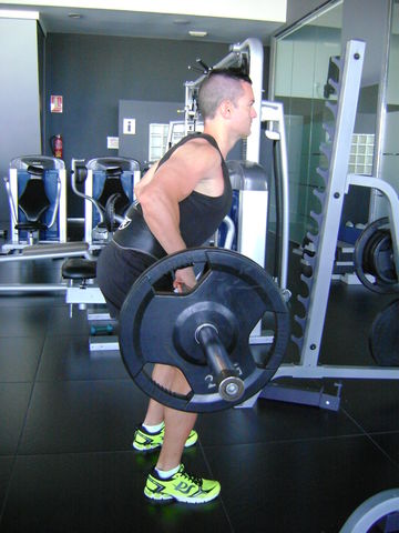 Remo con barra 2